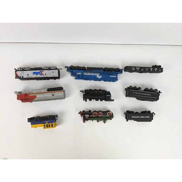 Vintage Mixed Lot of 9 Estate Trains Untested Santa Fe Conrail Amtrak - Picture 6 of 11